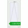 Pricing Tilt-and-Turn 590x1240 mm REHAU OPTIMUM EURO-DESIGN 70 RAL 9016 Traffic white two-sided. Price: 1 000.95 PLN