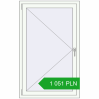 Pricing Tilt-and-Turn 870x1400 mm REHAU OPTIMUM EURO-DESIGN 70 RAL 9016 Traffic white two-sided. Price: 1 051.35 PLN
