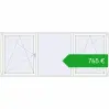 Ustalenie cen Okna skrzydłowe 3080x1290 mm REHAU ENERGY-SAVING SYNEGO MD RAL 9016 Traffic white dwustronny. Cena: 764,82 €
