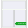 Pricing Tilt-and-Turn 1350x1500 mm REHAU OPTIMUM EURO-DESIGN 70 RAL 9016 Traffic white two-sided. Price: 1 156.64 PLN