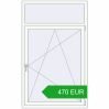Pricing Tilt-and-Turn 1100x1800 mm REHAU ENERGY-SAVING SYNEGO MD RAL 9016 Traffic white two-sided. Price: 469.83 EUR