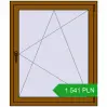 Pricing Tilt-and-Turn 1000x1200 mm REHAU OPTIMUM EURO-DESIGN 70 GOLDEN OAK two-sided. Price: 1 541.16 PLN