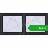 Ustalenie cen Okna skrzydłowe 1770x830 mm REHAU ENERGY-SAVING SYNEGO MD BLACK_ULTI-MATT dwustronny. Cena: 463,52 €