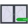 Pricing Tilt-and-Turn 1740x1220 mm REHAU ENERGY-SAVING SYNEGO MD ANTHRACITE_GREY_STRUKTURAL two-sided. Price: 625,87 €