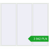 Pricing Tilt-and-Turn 2800x2500 mm REHAU OPTIMUM EURO-DESIGN 70 RAL 9016 Traffic white two-sided. Price: 3 942.1 PLN
