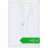 Pricing Tilt-and-Turn 1400x2100 mm REHAU OPTIMUM EURO-DESIGN 70 RAL 9016 Traffic white two-sided. Price: 1419,82 zł