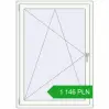 Pricing Tilt-and-Turn 1000x1400 mm REHAU OPTIMUM EURO-DESIGN 70 RAL 9016 Traffic white two-sided. Price: 1 146.25 PLN