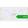 Ustalenie cen Okna rozwierne 1485x740 mm REHAU ENERGY-SAVING SYNEGO MD BLACK_BROWN zewnętrzny. Cena: 352,29 €
