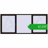 Pricing Tilt-and-Turn 3080x1290 mm REHAU ENERGY-SAVING SYNEGO MD BLACK_BROWN two-sided. Price: 1218,50 €