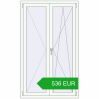 Pricing Tilt-and-Turn 1020x1720 mm REHAU OPTIMUM EURO-DESIGN 70 RAL 9016 Traffic white two-sided. Price: 536.45 EUR