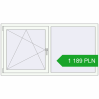 Pricing Tilt-and-Turn 1700x900 mm REHAU OPTIMUM EURO-DESIGN 70 RAL 9016 Traffic white two-sided. Price: 1 189.02 PLN