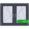 Pricing Tilt-and-Turn 1035x815 mm REHAU ENERGY-SAVING SYNEGO MD ANTHRACITE_GREY_STRUKTURAL two-sided. Price: 1659,29 zł