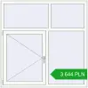 Pricing Tilt-and-Turn 1500x1500 mm ALU STANDARD 72 RAL 9016 Traffic white two-sided. Price: 3 644.27 PLN