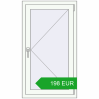 Pricing Tilt-and-Turn 660x1170 mm REHAU OPTIMUM EURO-DESIGN 70 RAL 9016 Traffic white two-sided. Price: 198.28 EUR