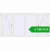 Pricing Tilt-and-Turn 2800x1350 mm REHAU ENERGY-SAVING SYNEGO MD RAL 9016 Traffic white two-sided. Price: 3 796.17 PLN