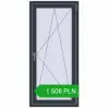 Pricing Tilt-and-Turn 700x1500 mm REHAU OPTIMUM EURO-DESIGN 70 ANTHRACITE_GREY_STRUKTURAL two-sided. Price: 1 507.81 PLN