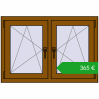 Ustalenie cen Okna skrzydłowe 1065x725 mm REHAU ENERGY-SAVING SYNEGO MD GOLDEN OAK dwustronny. Cena: 364,67 €