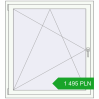 Pricing Tilt-and-Turn 1130x1240 mm REHAU OPTIMUM EURO-DESIGN 70 RAL 9016 Traffic white two-sided. Price: 1 495 PLN