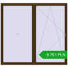 Pricing Tilt-and-Turn 2600x2400 mm REHAU OPTIMUM EURO-DESIGN 70 DARK_OAK two-sided. Price: 6 751.29 PLN