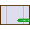 Pricing Tilt-and-Turn 3000x2000 mm REHAU OPTIMUM EURO-DESIGN 70 WALNUT two-sided. Price: 4 028.8 PLN