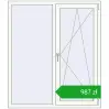 Ustalenie cen Okna skrzydłowe 1300x1500 mm REHAU OPTIMUM EURO-DESIGN 70 RAL 9016 Traffic white dwustronny. Cena: 986,81 zł