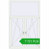 Pricing Tilt-and-Turn 1300x2050 mm ALU STANDARD 72 RAL 9016 Traffic white two-sided. Price: 7 721.33 PLN