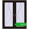 Pricing Tilt-and-Turn 1125x1325 mm REHAU ENERGY-SAVING SYNEGO MD BLACK_BROWN two-sided. Price: 2618,76 zł