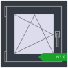 Ustalenie cen Okna skrzydłowe 500x500 mm REHAU OPTIMUM EURO-DESIGN 70 ANTHRACITE_GREY_STRUKTURAL dwustronny. Cena: 156,91 €