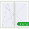 Pricing Tilt-and-Turn 1540x1480 mm REHAU OPTIMUM EURO-DESIGN 70 RAL 9016 Traffic white two-sided. Price: 2 437.12 PLN
