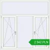 Pricing Tilt-and-Turn 1800x1800 mm REHAU OPTIMUM EURO-DESIGN 70 WALNUT external. Price: 2 942.31 PLN