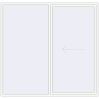 Pricing Sliding patio doors 2500x2400 mm REHAU GENEO HST RAL 9016 Traffic white two-sided