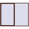 Pricing Sliding patio doors 2800x2300 mm REHAU GENEO HST BLACK_CHERRY two-sided