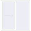 Pricing Sliding patio doors 1900x2000 mm REHAU SYNEGO SLIDE RAL 9016 Traffic white two-sided