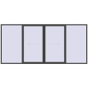 Pricing Sliding patio doors 4800x2200 mm PATIO DOOR REHAU SYNEGO BASALT_GREY two-sided