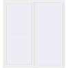 Pricing Sliding patio doors 2200x2400 mm REHAU GENEO HST RAL 9016 Traffic white two-sided