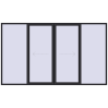 Pricing Sliding patio doors 3750x2200 mm PATIO DOOR REHAU SYNEGO BLACK_ULTI-MATT external