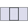 Pricing Sliding patio doors 4500x2200 mm PATIO DOOR REHAU BRILLANT DESIGN BLACK_COOL_110L-2 two-sided
