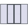Pricing Sliding patio doors 3300x2400 mm PATIO DOOR REHAU SYNEGO ANTHRACITE_GREY_STRUKTURAL two-sided