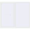 Pricing Sliding patio doors 2700x2350 mm REHAU GENEO HST RAL 9016 Traffic white two-sided