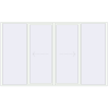 Pricing Sliding patio doors 3640x2200 mm PATIO DOOR REHAU BRILLANT DESIGN RAL 9016 Traffic white two-sided