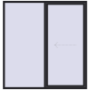Pricing Sliding patio doors 2140x2200 mm PATIO DOOR REHAU BRILLANT DESIGN BLACK_ULTI-MATT two-sided