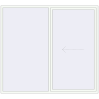 Pricing Sliding patio doors 2500x2250 mm REHAU SYNEGO SLIDE RAL 9016 Traffic white two-sided