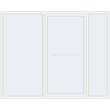 Pricing Sliding patio doors 2500x2000 mm PATIO DOOR REHAU BRILLANT DESIGN RAL 9016 Traffic white two-sided