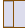 Pricing Sliding patio doors 1900x2300 mm REHAU SYNEGO SLIDE GOLDEN OAK external