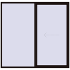 Pricing Sliding patio doors 2500x2400 mm REHAU SYNEGO SLIDE BLACK_BROWN two-sided