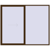 Pricing Sliding patio doors 2800x2300 mm REHAU GENEO HST DARK_OAK external