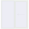 Pricing Sliding patio doors 2100x2230 mm PATIO DOOR REHAU BRILLANT DESIGN RAL 9016 Traffic white two-sided