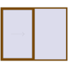 Pricing Sliding patio doors 2800x2200 mm REHAU GENEO HST GOLDEN OAK two-sided