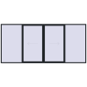 Pricing Sliding patio doors 4800x2200 mm PATIO DOOR REHAU SYNEGO BLACK_COOL_110L-2 two-sided