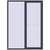 Pricing Sliding patio doors 1600x2200 mm REHAU SYNEGO SLIDE ANTHRACITE_GREY_STRUKTURAL two-sided